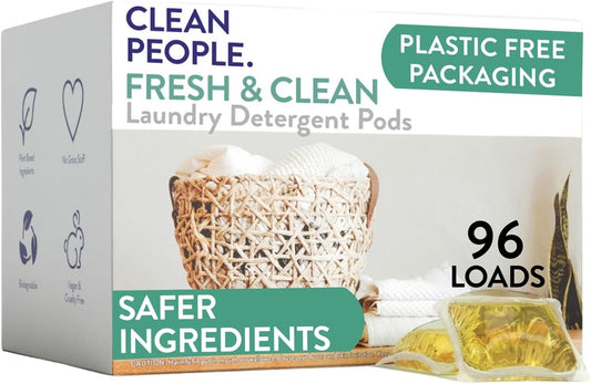 The Clean People Laundry Detergent Pods - Hypoallergenic Laundry Pods - Ultra Concentrated