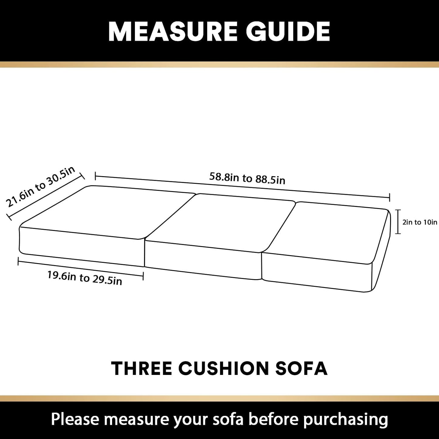 PrinceDeco Stretch Sofa Cushion Covers for Couches and Sofas,Soft Velvet Couch Seat Covers, Sofa Covers Washable, Seat Cushion Cover for 3 Couch Sofa Pet Friendly - Grey, Each Width Up to 29.5"