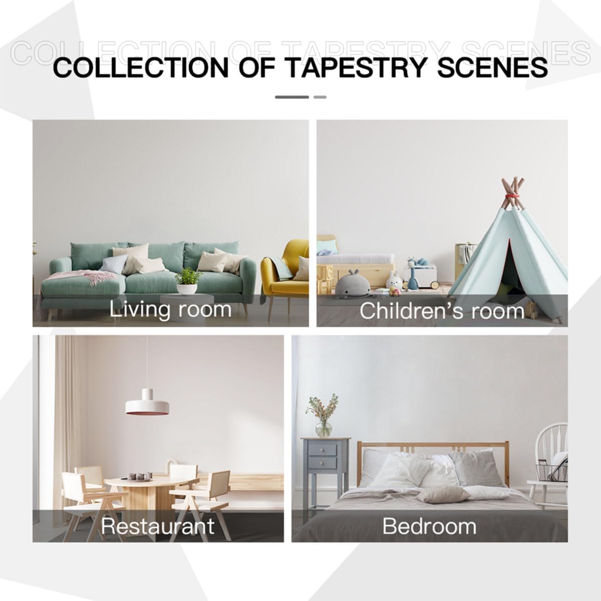 Winter Tapestry For Bedroom Path In Winter Forest On A Misty Morning Tapestries Wall Hanging For Living Room Dorm Office 90×60 In