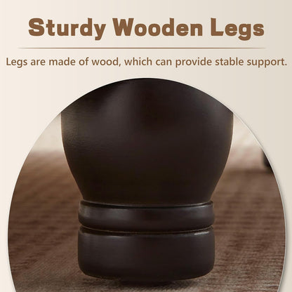 30-Inch Round Storage Ottoman, Modern Ottoman Coffee Table with Removable Top for Living Room, Bedroom, Office （Light Brown）