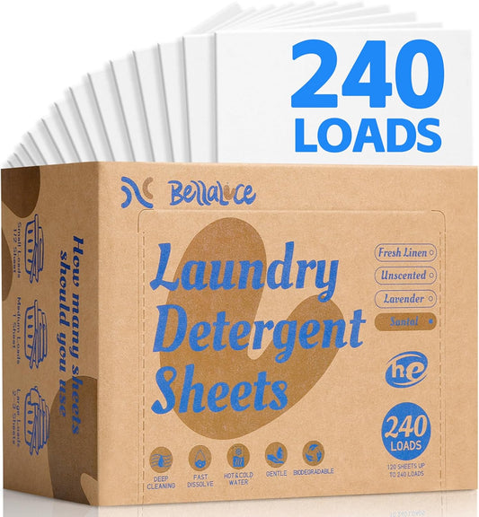 Laundry Detergent Sheets - 240 Loads Boys Santal Laundry Sheets for