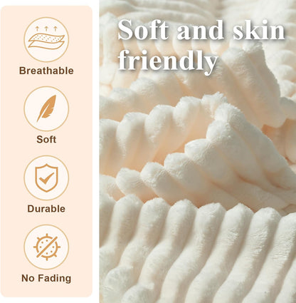 Premium Beige Bean Bag Chair for Adults with Armrest- Ultra Plush Memory Foam Lounge Sofa & Comfy Reading Nook Chair for Bedroom, Living Room & Dorm (White, with Footrest)