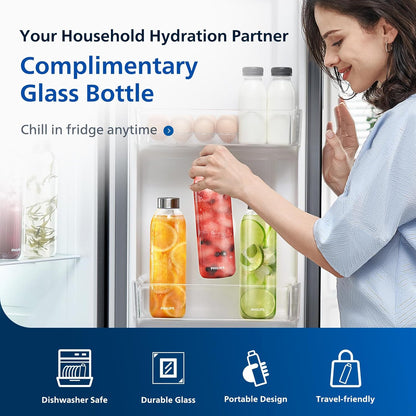 Reverse Osmosis Water Filter Countertop, PHILIPS Compact 5-in-1 RO Water Filtration System Purifier Dispenser with Aquaporin Technology Tested by NASA, NSF/ANSI 372 Certified, Reduce TDS