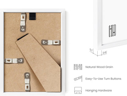 HAUS AND HUES Standalone White Aluminum Frame Set of 1-4x6