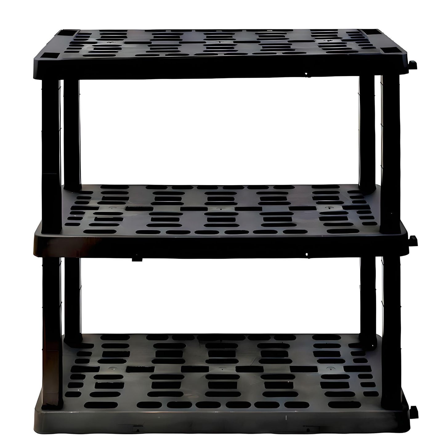 Oskar Heavy Duty Plastic Storage Shelves- for Garage, Kitchen, Bathroom Basement Kids Room