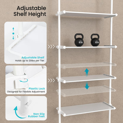 Home Zone Living Over-the-Toilet Organizer Bathroom Storage Organizer