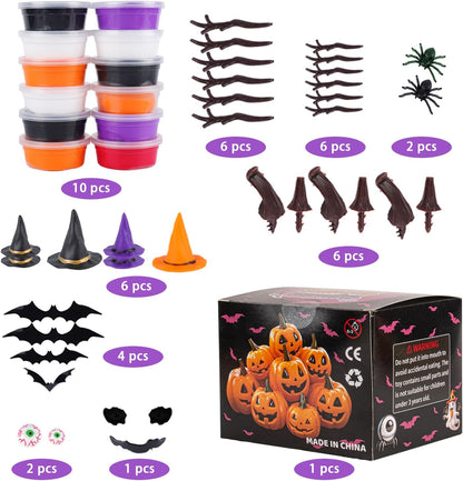 Halloween Pumpkin Air Dry Clay,Halloween Pumpkin DIY Crafts Kit, Arts and Craft Party Supplies,Creative Air Dry Clay Modeling Indoor Decorations