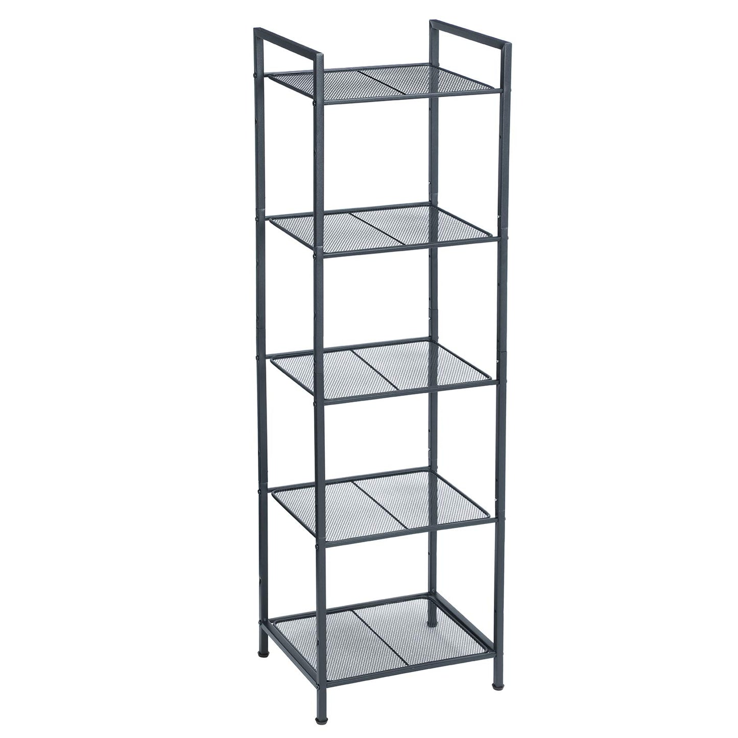 SONGMICS 5-Tier Storage Rack, Bathroom Shelf, Extendable Plant Stand with Adjustable Shelf, for
