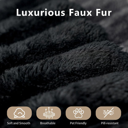 157.5" Cloud Couch Modular Sectional Sofa for Living Room,Modern Sofa with Deep Seat，L-Shape Boneless Couch with Ottoman,Comfy Upholstered Corduroy Couches for Apartment, Studio, Office,Bedroom，Black