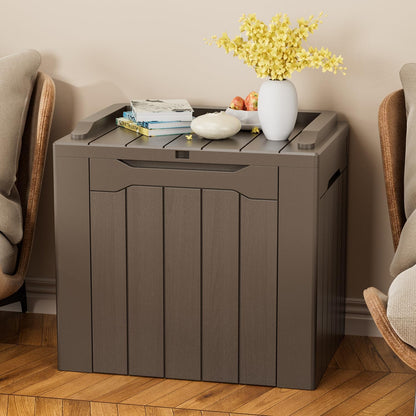 YESHOMY 30 Gal Plastic Storage Bins with Lid Stackable Box Organizers for Living Room, Office