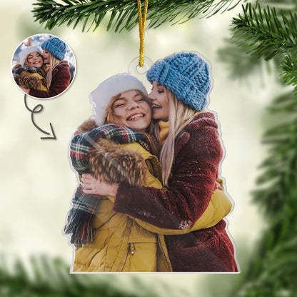 Pawfect House Personalized Photo Ornament, Custom Photo Christmas Ornaments, Best Friend Birthday Gifts For Her, Sister Gift, Christmas Tree Decorations, Friendship Gifts For Women, Sister, 2D Acrylic