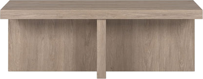 Henn&Hart Elna Coffee Table, 44" Wide,Grey