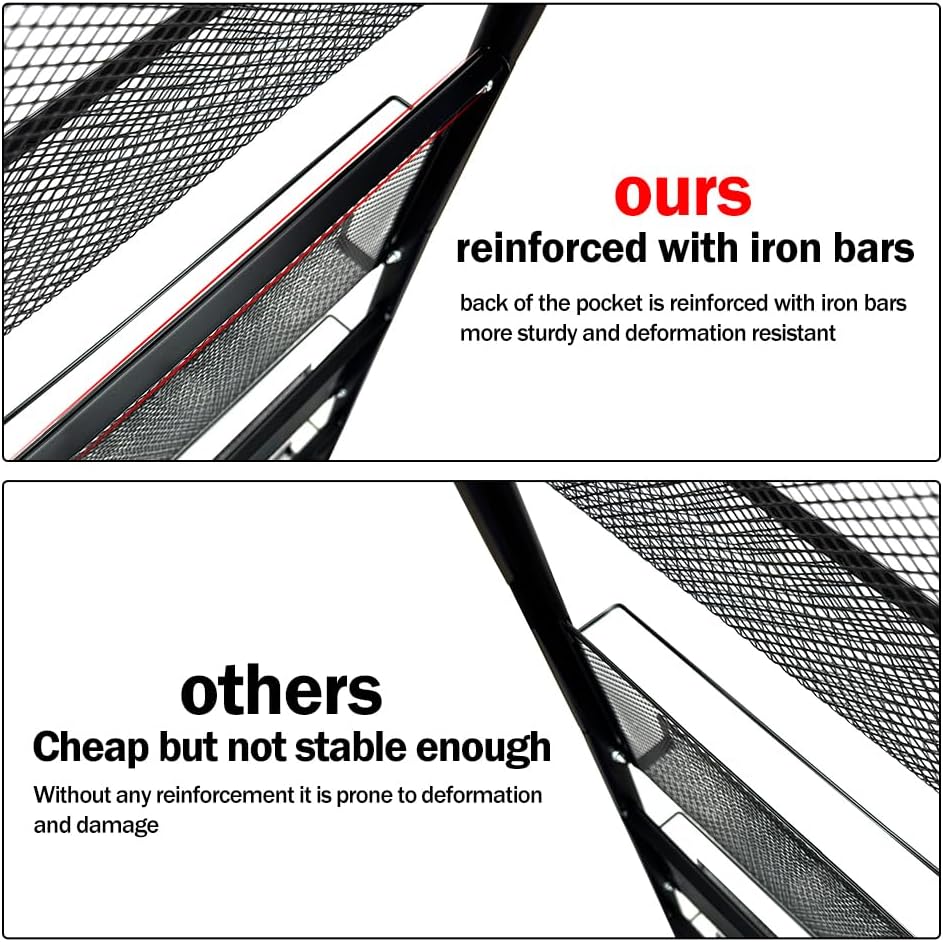 floor magazine rack brochure display stand for offices and public reception area，literature rack with 4 Universal wheels (59"×27"×14")