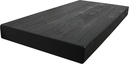 Joel's Antiques - 24 Inch Wooden Floating Shelves for Wall - Made of Natural Wood - Short Heavy Duty Rustic Wall Shelves for Bedroom - Perfect for Bathroom, Kitchen - Black 24x12x2 Inches