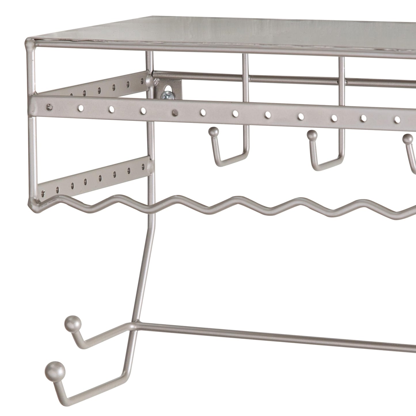 Simplify Wall Mounted Jewelry Organizer | Dimensions: 14.6"x 3.9"x 7.5" | 1 Tier | Home
