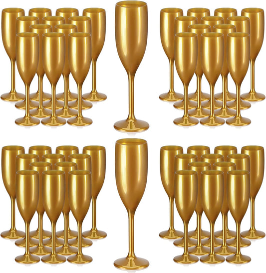 XUWAIDSGN Acrylic Champagne Flutes Toasting Glasses Unbreakable Mimosa Bar Reusable Wine Glasses