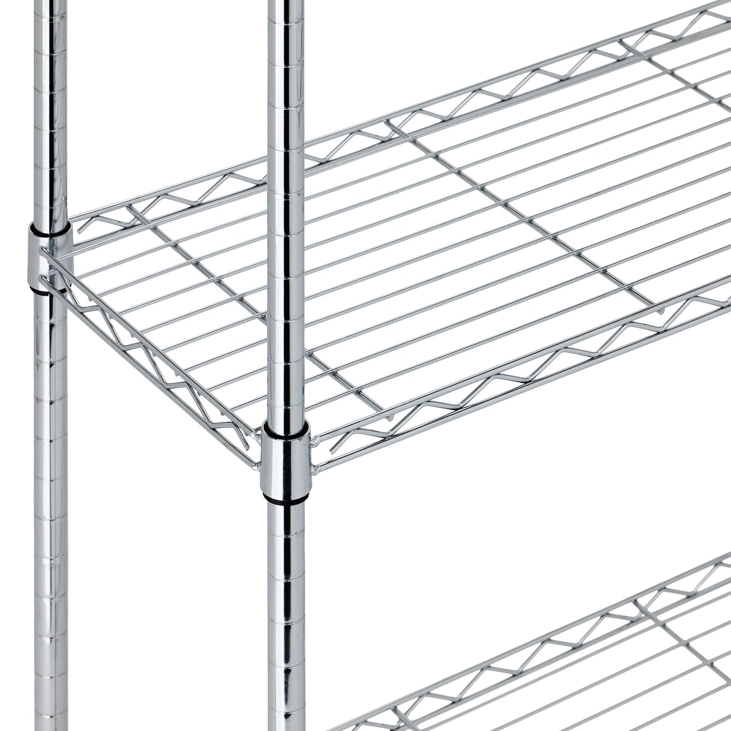 Amazon Basics 5-Shelf Adjustable Heavy Duty Steel Wire Rack, Space Saving Storage Shelving