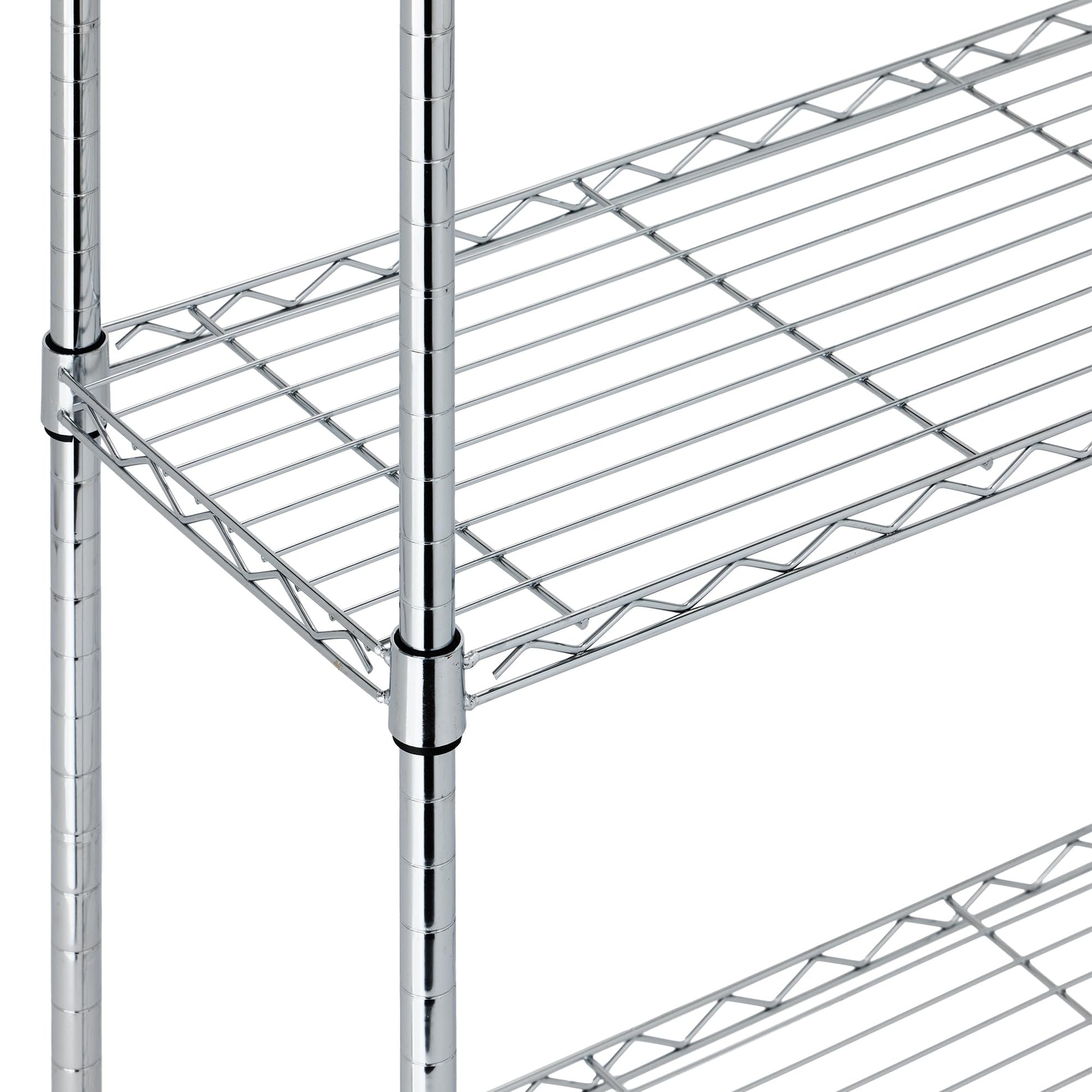 Amazon Basics 5-Shelf Adjustable Heavy Duty Steel Wire Rack, Space Saving Storage Shelving