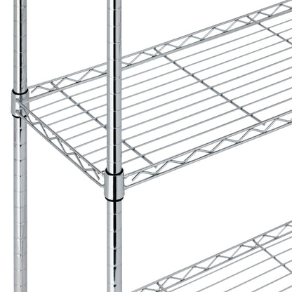 Amazon Basics 5-Shelf Adjustable Heavy Duty Steel Wire Rack, Space Saving Storage Shelving