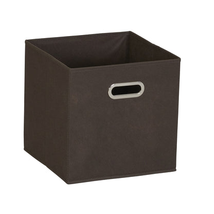 Household Essentials Fabric Storage Bins in Strong Poly‑Woven Fabric with Sturdy Chipboard Sides