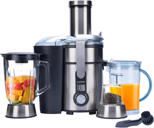 Juicer Machine, Blender & Grinder Combo 3 in 1 for Smoothies, Juice, Processing, Grinding & More