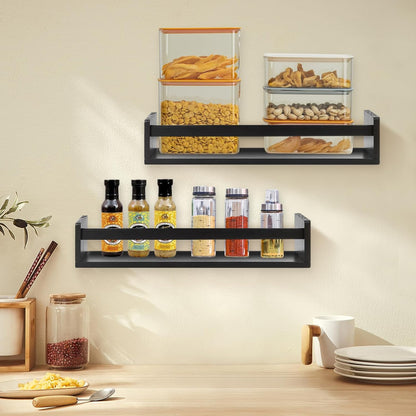 Gneric Floating Shelves for Wall, Black Nursery Book Shelves, 23.6 inch Kids Bookshelf, Wall Shelves for Living Room Bedroom Decor,Kitchen Spice Rack,Bathroom Storage Rack