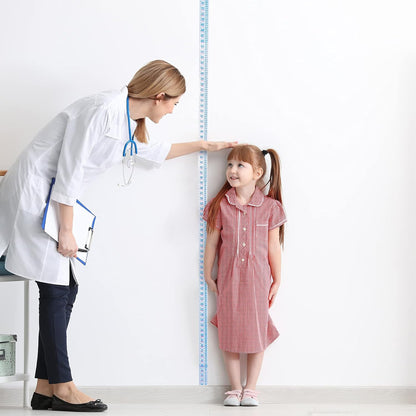 Tatuo Growth Chart Wall Labels Height Indicator Tape Ruler Growth Chart Decor Height Indicator Adhesive Ruler for Home Room Measuring(Blue)