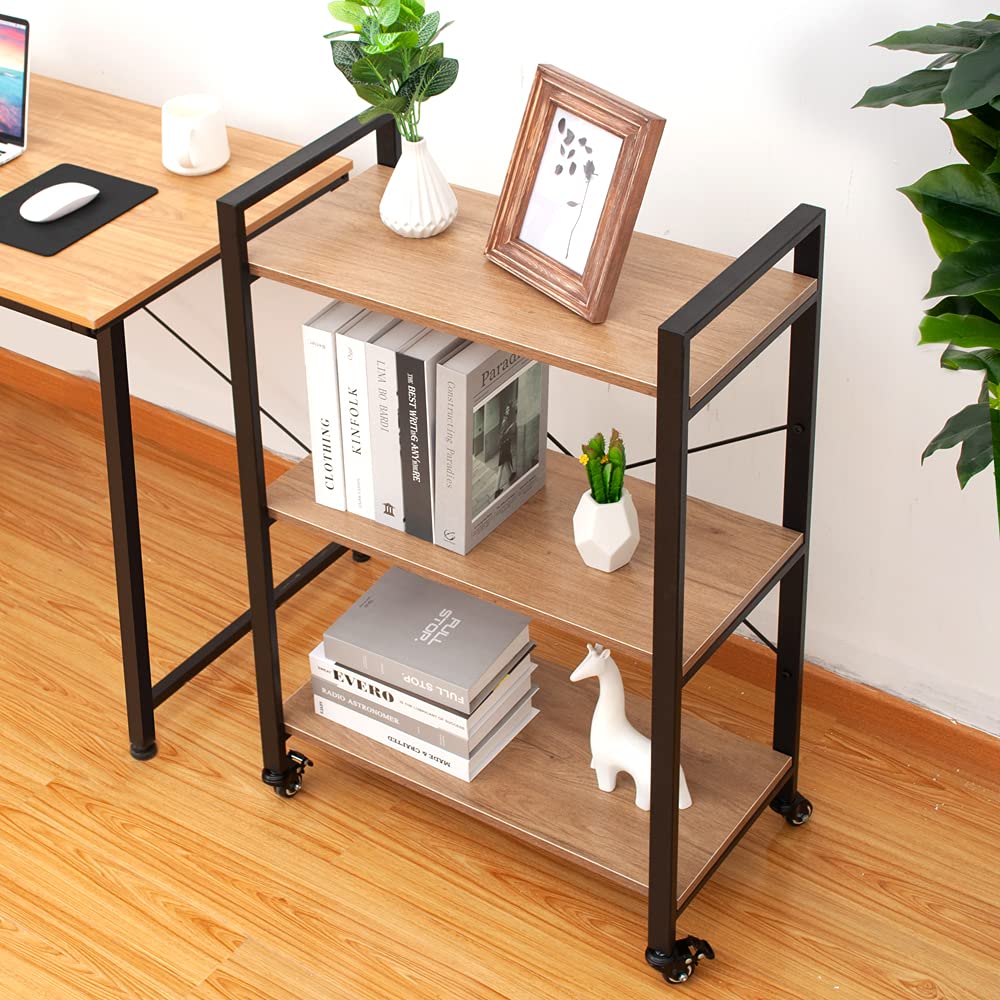 Coral Flower 3-Tier Kitchen Storage Rack Shelf Unit for Living Room Bedroom Office Kitchen