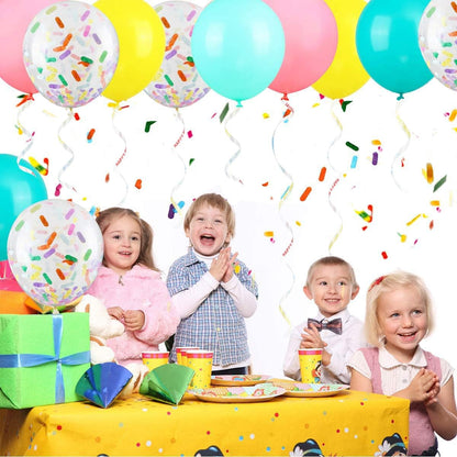 BEISHIDA 500 Yards Happy Birthday Printed Crimped Curling Ribbon Balloon String Roll Gift Wrapping Ribbon for Party Festival Art Craft Decor Florist Flowers Decoration Supplies