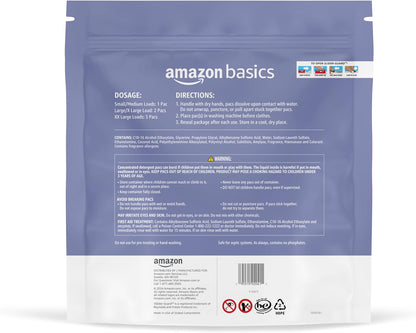 Amazon Basics Laundry Detergent Pacs, Lavender Scent, 120 Count (New Packaging)