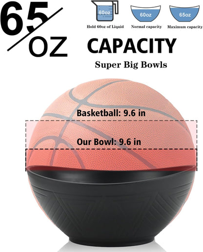 65oz Large Salad Bowls Black - Wheat Straw Salad bowls Set of 4 - Unbreakable Salad Bowls Dishware & Microwave Safe - BPA Free Bowls for kitchen,camping