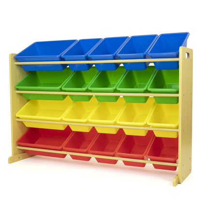 Humble Crew Kids Toy Organizer with 20 Bins, 4 Tier Storage for Playroom