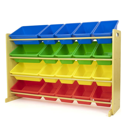 Humble Crew Kids Toy Organizer with 20 Bins, 4 Tier Storage for Playroom