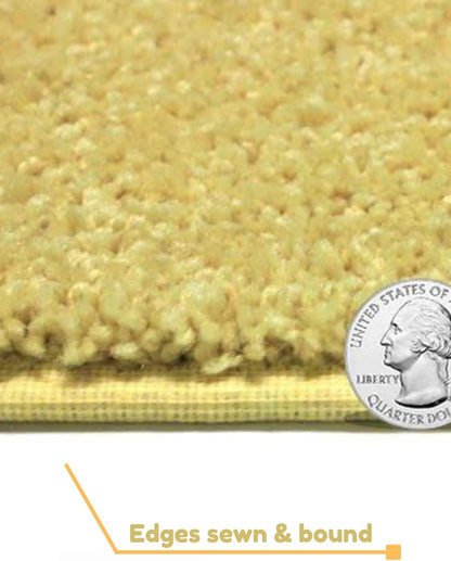 KOECKRITZ Soft and Colorful Kids Classroom Area Rugs (Passes Flammability Pill Test) Many Sizes and Bright Colors to Select from (7' Round, Lemon)