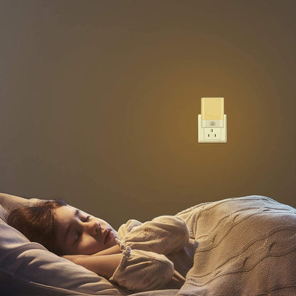 LED Night Light Plug in, Motion Sensor Night Light with Adjustable Brightness 3 Lighting Mode AUTO/ON/Off for Children, Bedroom, Hallway Light, 4-Pack