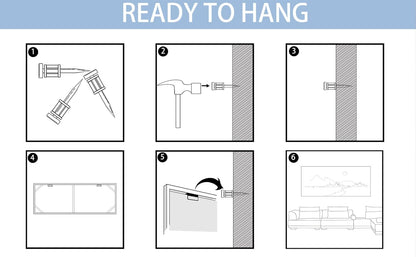 Large Framed Wall Art for Living Room Bedroom Modern Wall Decor of Red Leaves White Birch Tree Forest Giclee Painting Artwork Wall Decoration 29x58 Large Size Black Framed