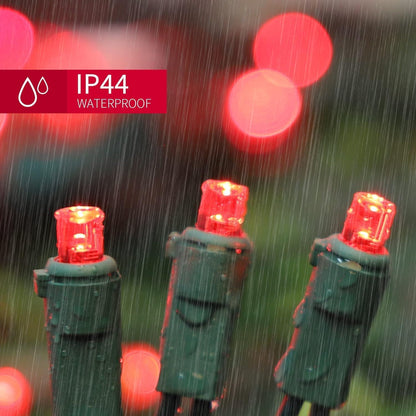 60 Count Red -String Lights - LED Christmas Lights, Mini led Lights for Indoor Outdoor Home Holiday Party Wedding Independence Day Decoration