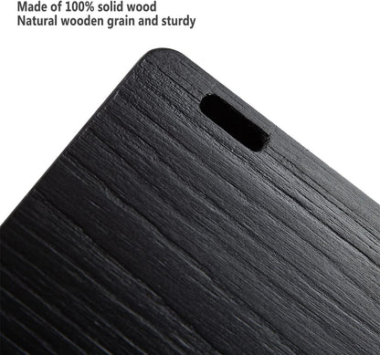 AZSKY Classic Nursery Book Shelves Black Wooden Floating Shelves Wall Bookshelf for Bathroom Decor Kitchen Spice Rack Organizer Kids Room 24 Inch Set of 3