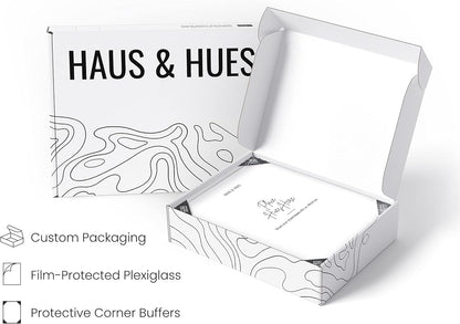HAUS AND HUES 8x10 White Metal Picture Frames - Features Premium Aluminum, Vertical & Horizontal Hang, Shatterproof Plexiglass - Perfect for Home, Room, Office (8x10 in, White, Set of 25)
