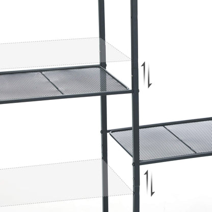SONGMICS 3-Tier Storage Rack, Bathroom Shelf, Extendable Plant Stand with Adjustable Shelf, for