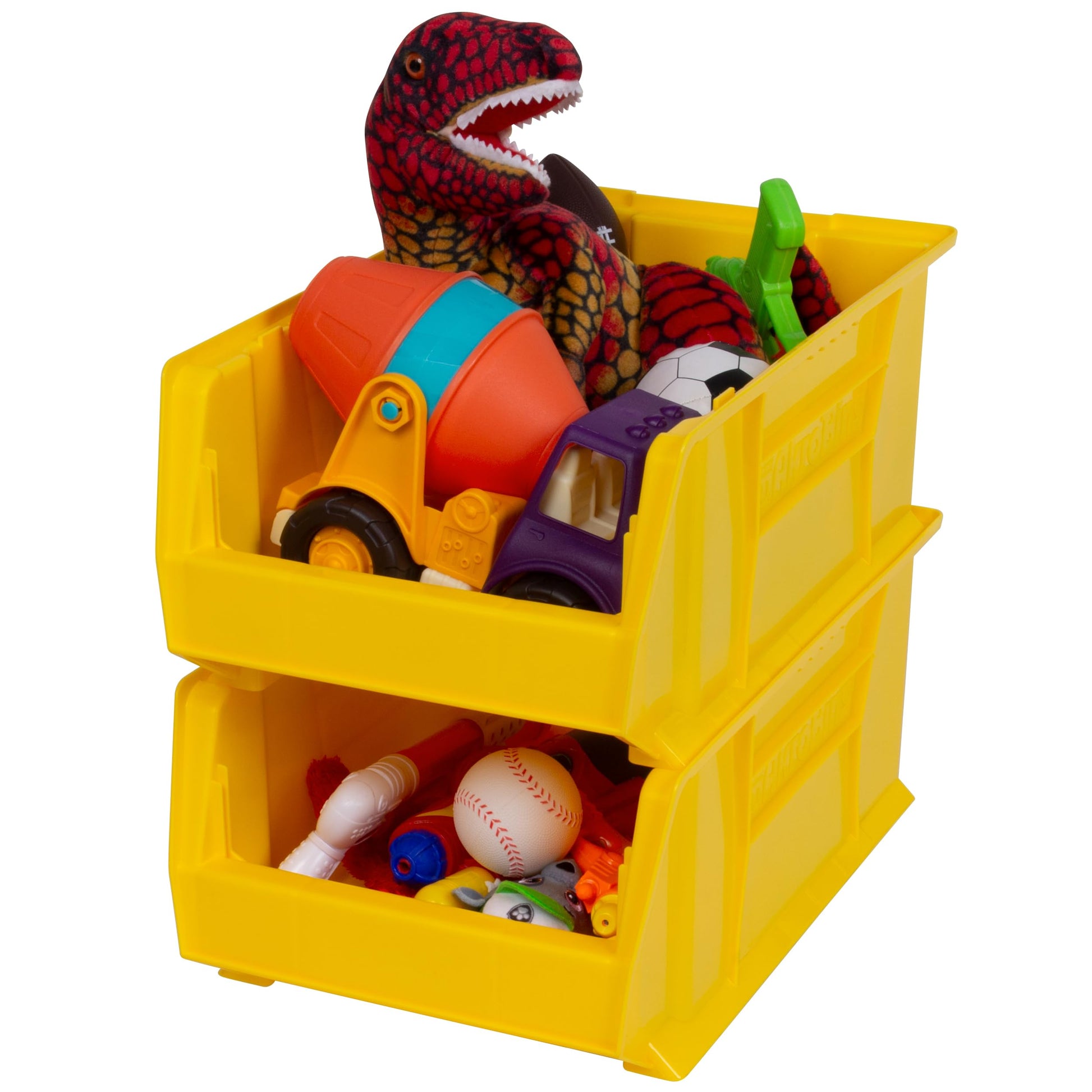Akro-Mils 30281 Super-Size AkroBins Plastic Storage Bins, Space-Saving Stackable Bins for Garage