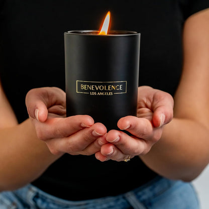Benevolence LA Black Berries (Baies) Scented Candle | Soy Candles, Black Candle for Home | Gifts for Women and Men | Home Fragrance | Aromatherapy | Bathroom Freshener | 10oz