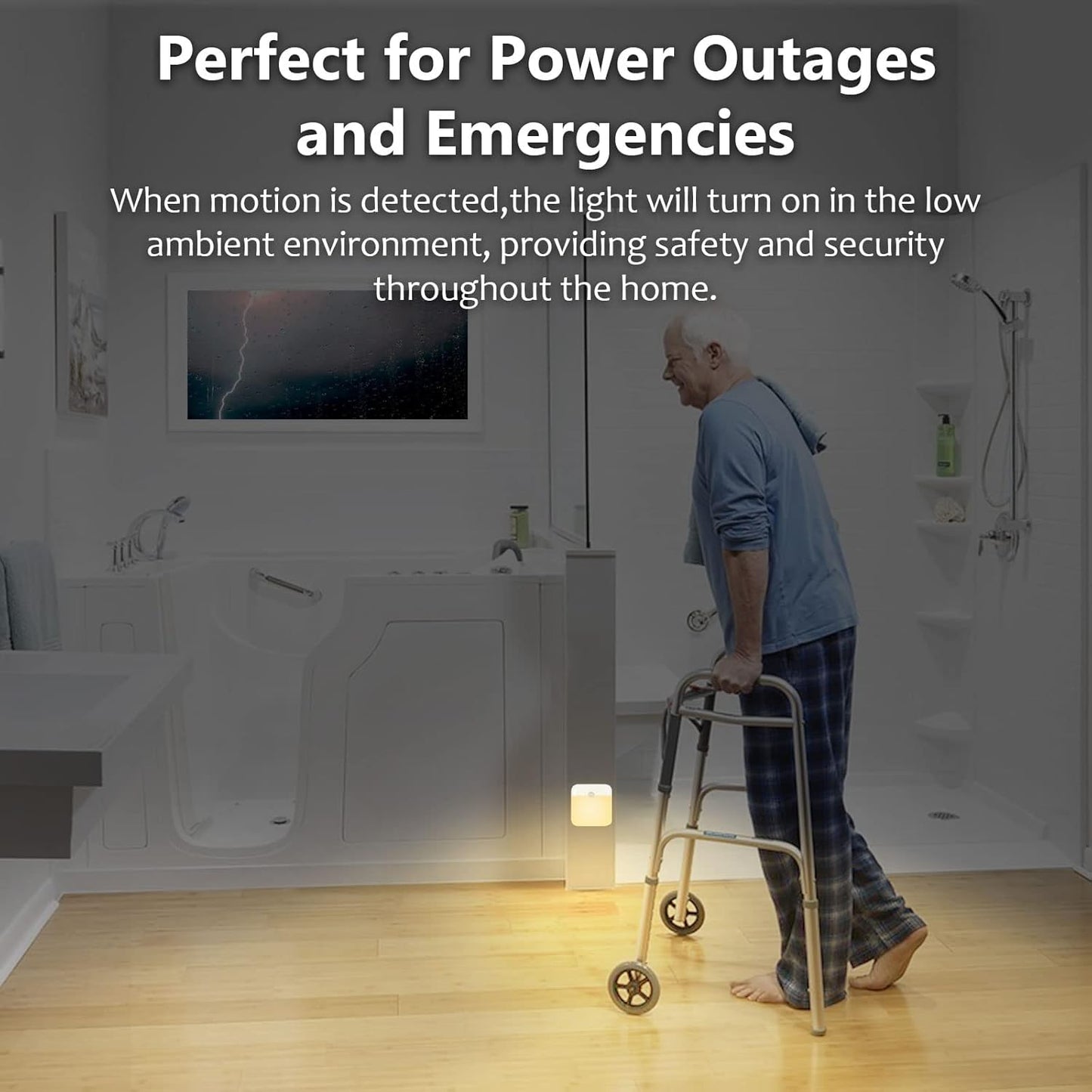 USB Rechargeable Battery Night Light Indoor,Stick-on Motion Sensor Puck Night Lights-No Need Plug Into Wall, Mini Motion Sensor Closet Lights for Stair Hallway Bedroom Toilet Cabinet, 6 pcs,2 Colors