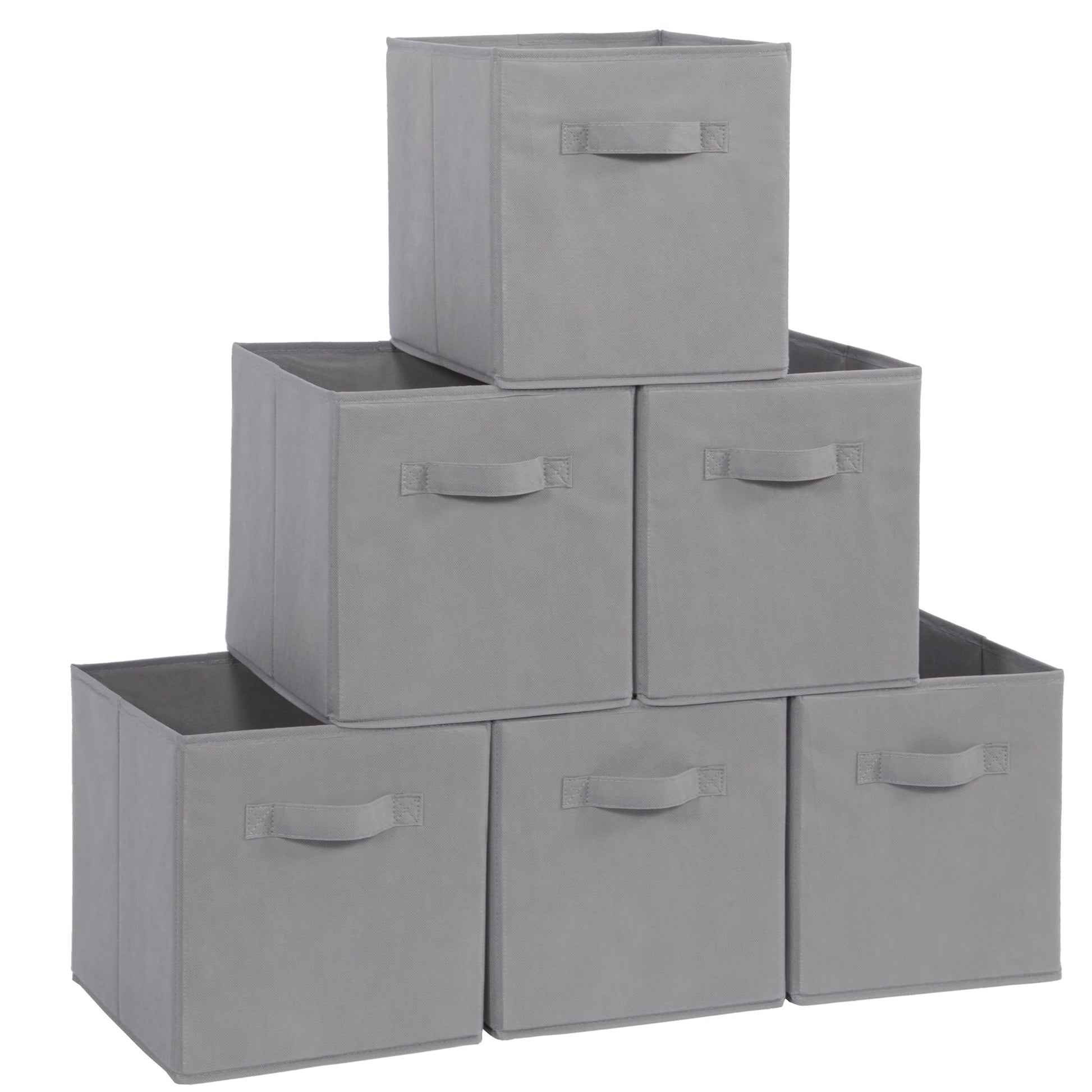 STORAGEIDEAS Storage Cubes, 11 Inch Cube Storage Bins, Set of 10, Fabric Foldable Storage Bins With