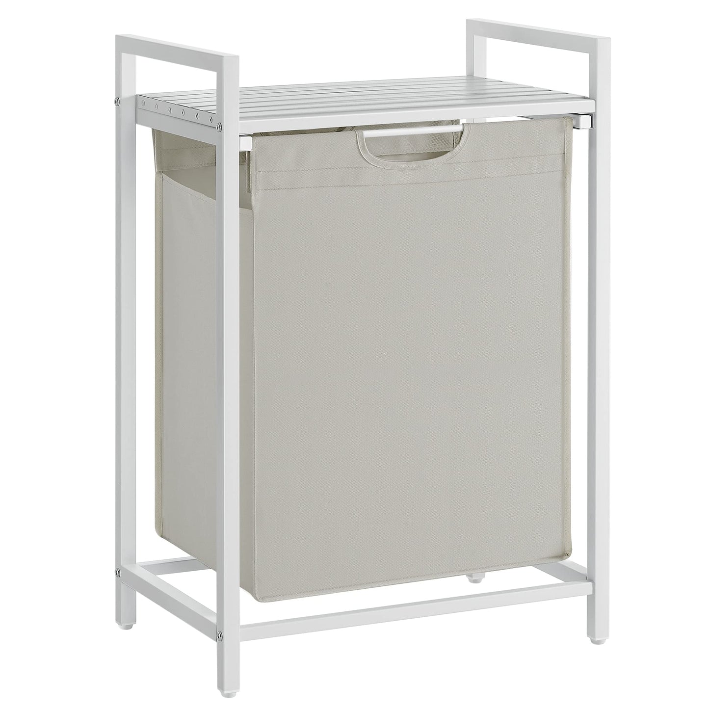 VASAGLE Laundry Hamper, Laundry Basket, Laundry Sorter with A Pull-Out and Removable Bag, Shelf