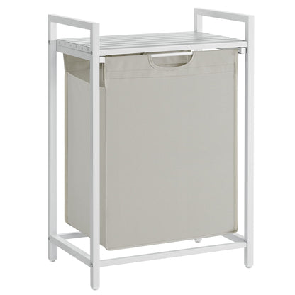 VASAGLE Laundry Hamper, Laundry Basket, Laundry Sorter with A Pull-Out and Removable Bag, Shelf