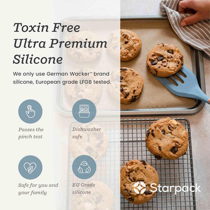 Starpack 'Stir & Serve' Silicone Cooking Utensils Set (5 Pcs) - Kitchen Utensil Set Heat Resistant to 600°F - Kitchen Utensils for Nonstick Cookware - Silicone Utensil Set for Mixing & Cooking