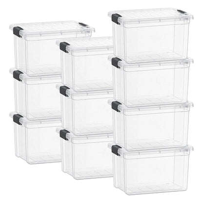 Superio Clear Storage Box with Lid, 49 Quart Plastic Container Bins for Organizing, Stackable