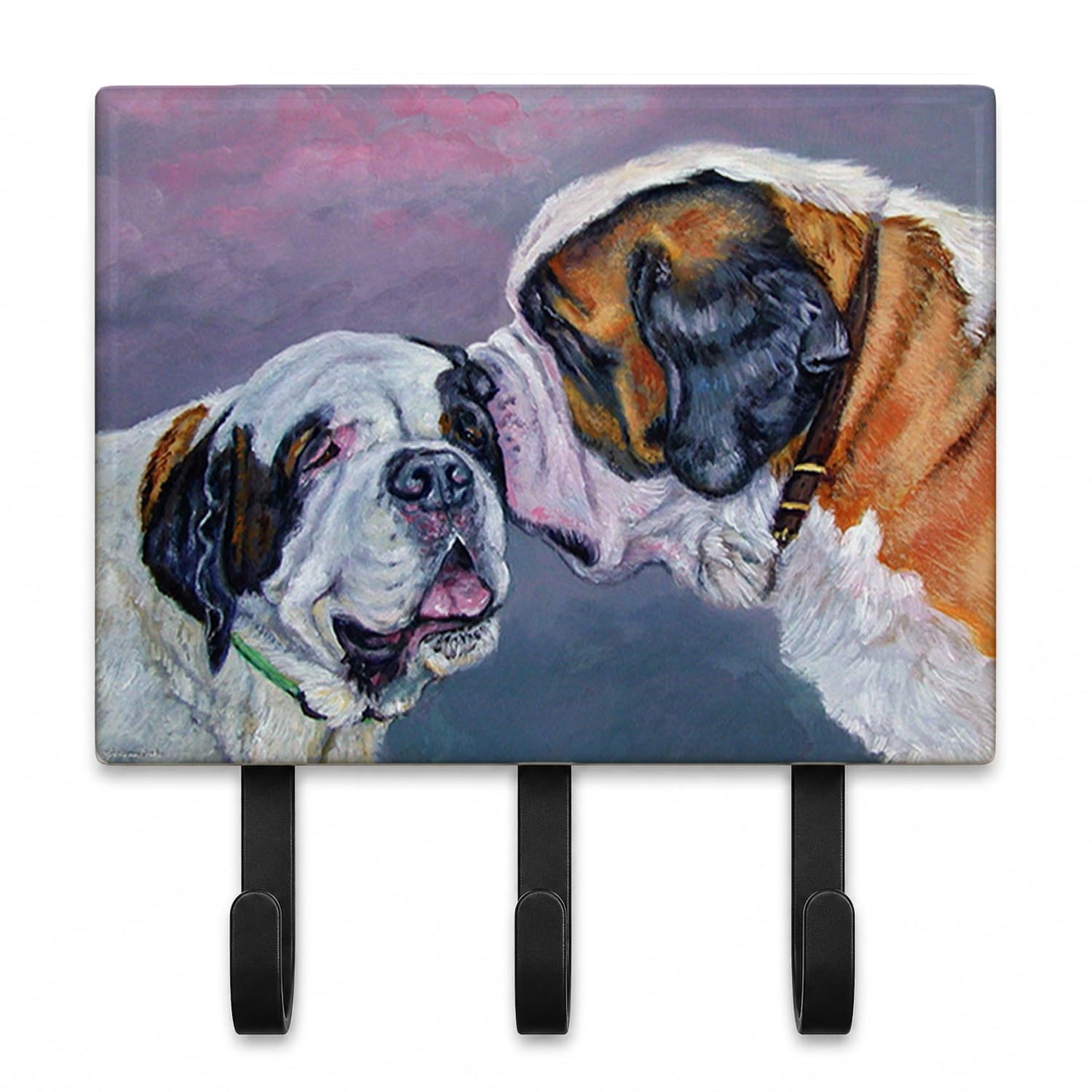 Caroline's Treasures 7332TH68 Saint Bernard Whisperear Leash or Key Holder, Wall Hooks, Key Hooks
