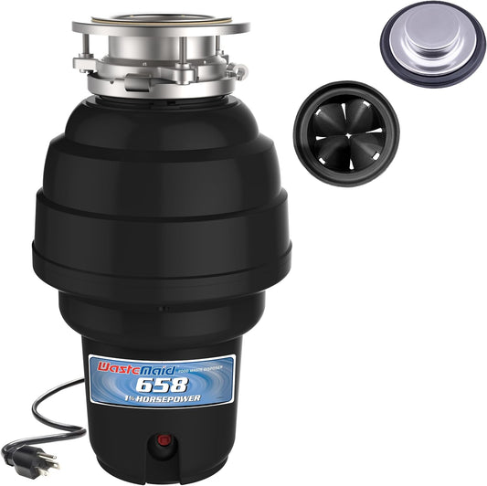 Waste Maid 10-US-WM-658-3B Garbage Disposal Anti-Jam Stainless Steel Food Waste Grinding System